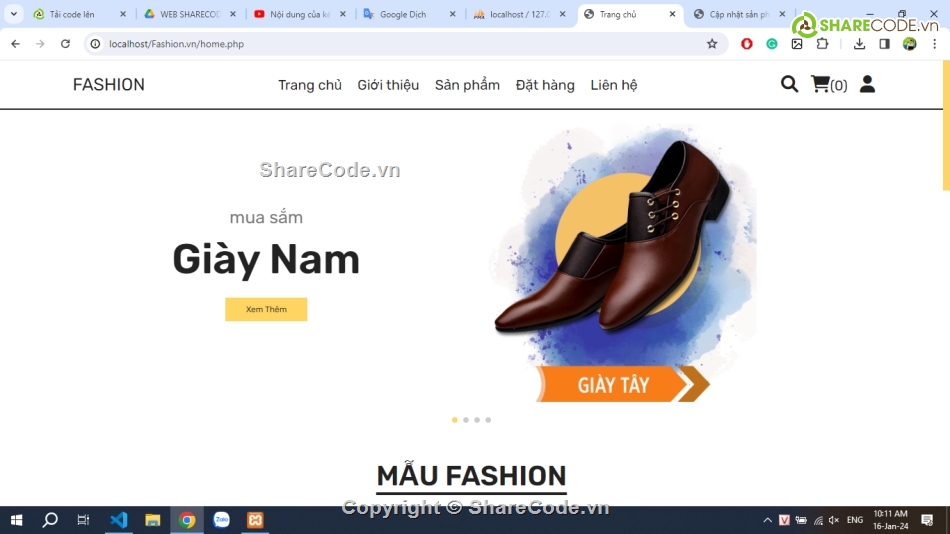 Web thời trang,bán hàng thời trang,web bán quần áo,code web bán quần áo thời trang